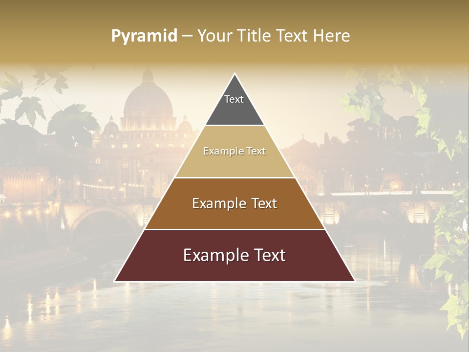 Dawn Evening Bridge PowerPoint Template