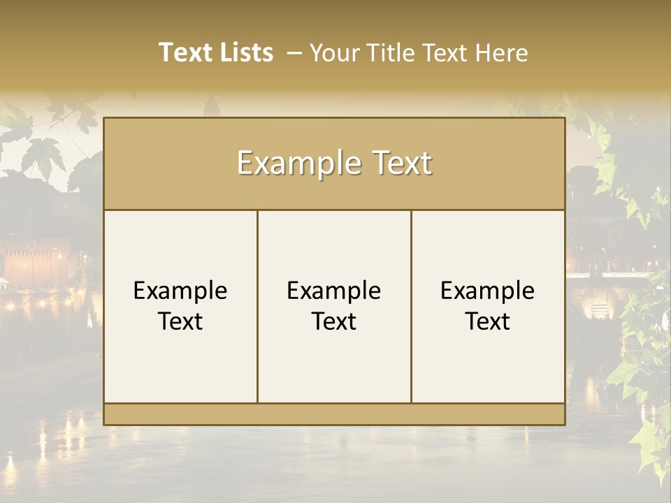 Dawn Evening Bridge PowerPoint Template