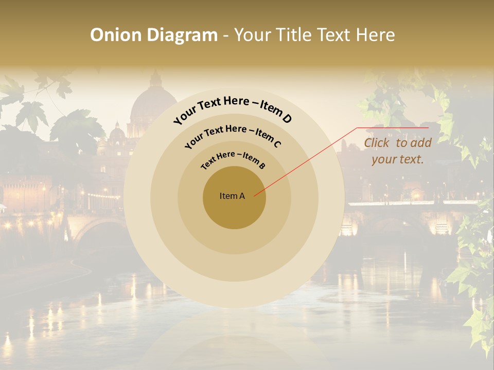 Dawn Evening Bridge PowerPoint Template