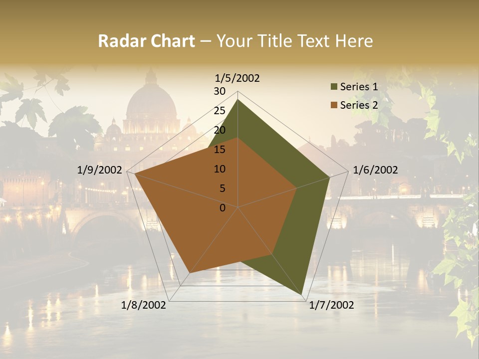 Dawn Evening Bridge PowerPoint Template