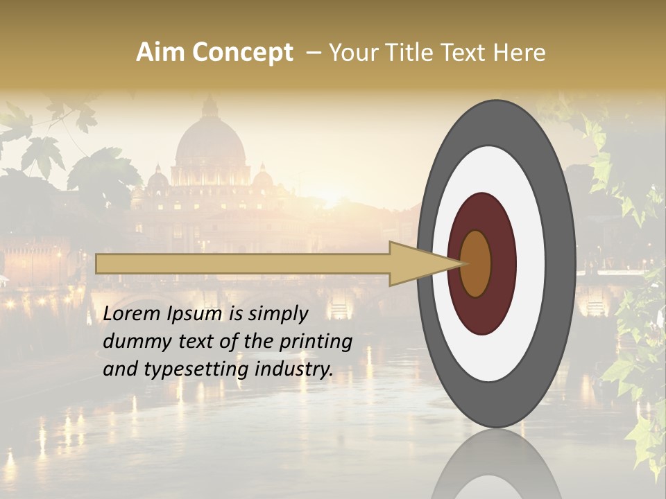Dawn Evening Bridge PowerPoint Template