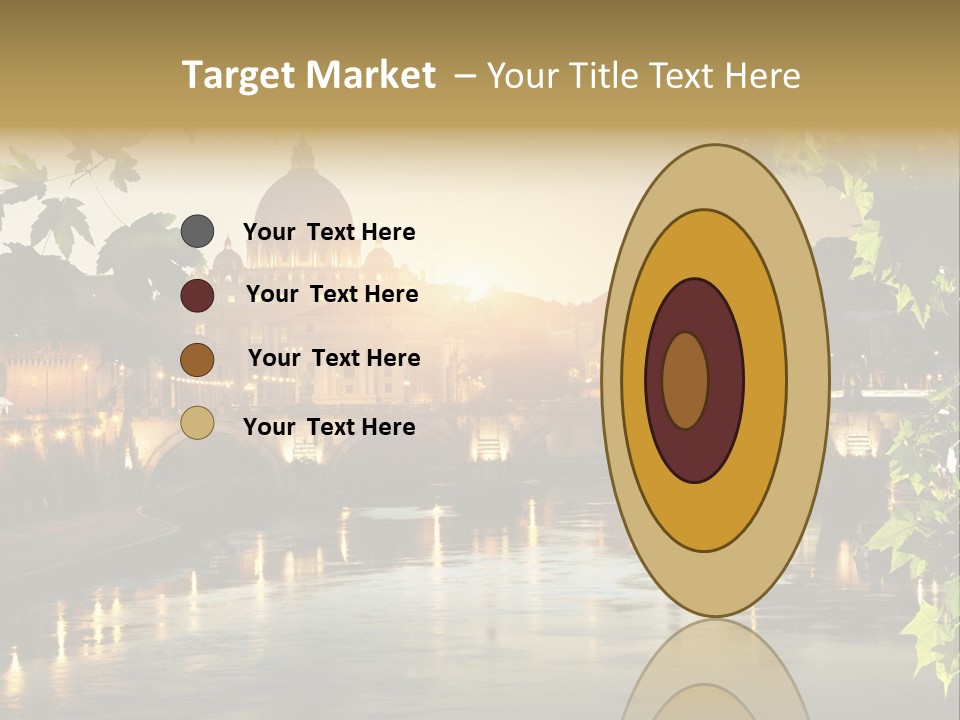 Dawn Evening Bridge PowerPoint Template