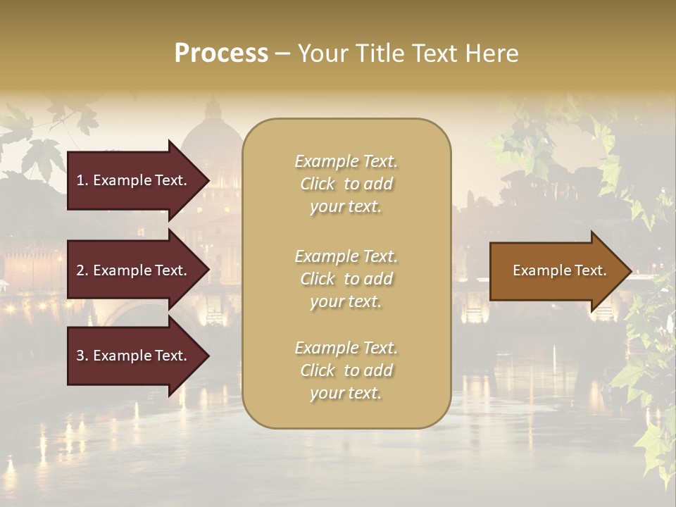 Dawn Evening Bridge PowerPoint Template