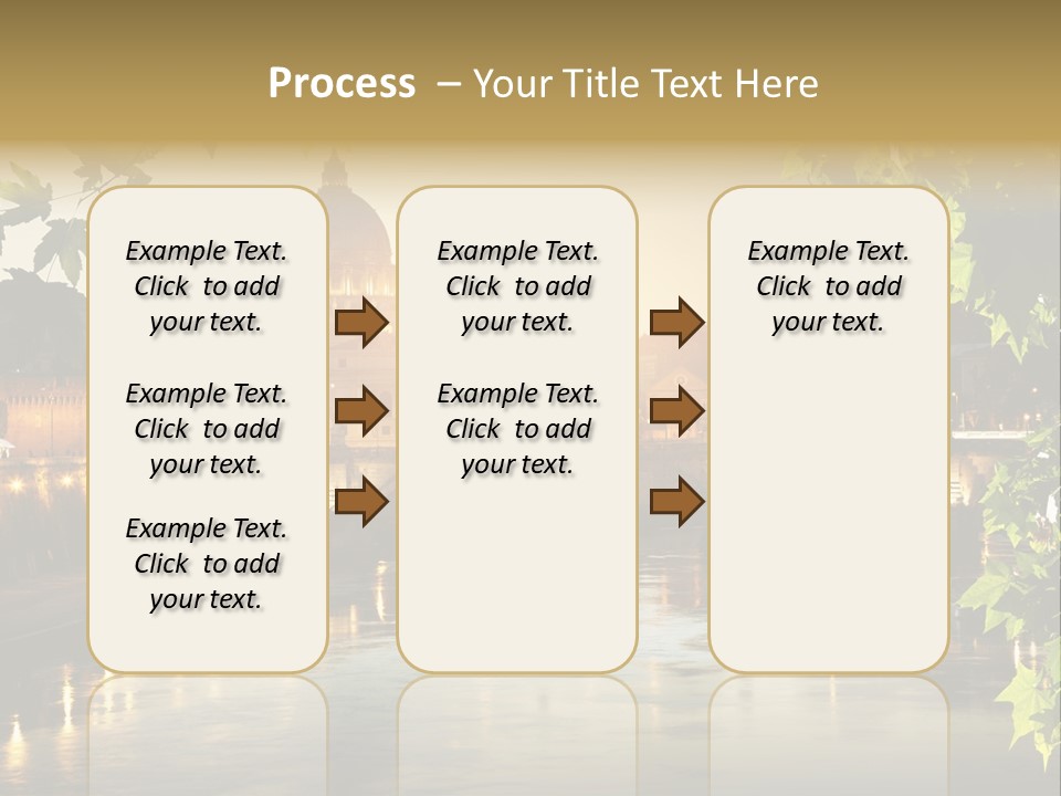 Dawn Evening Bridge PowerPoint Template