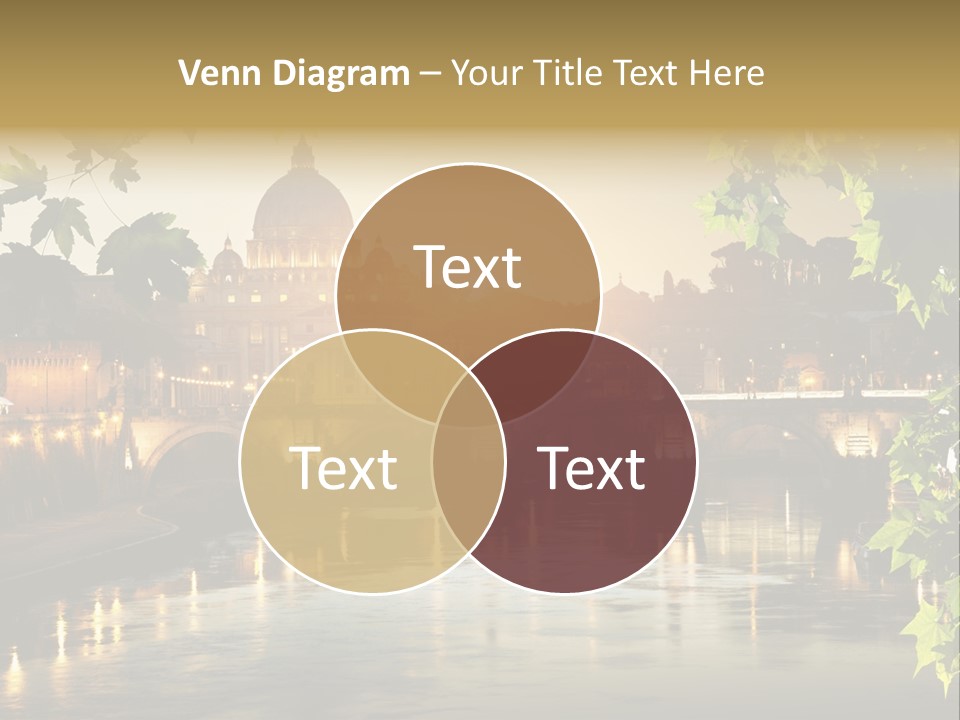 Dawn Evening Bridge PowerPoint Template