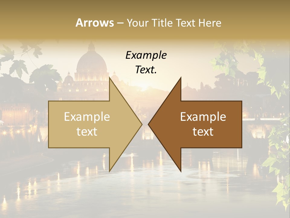 Dawn Evening Bridge PowerPoint Template