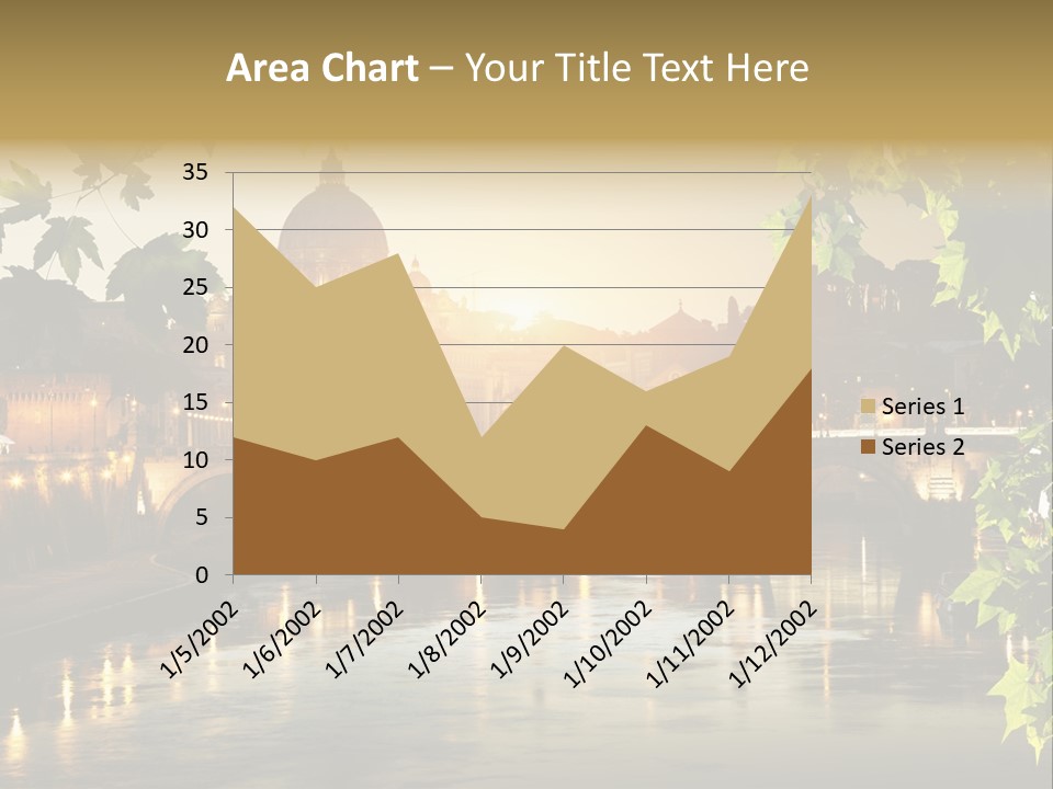 Dawn Evening Bridge PowerPoint Template