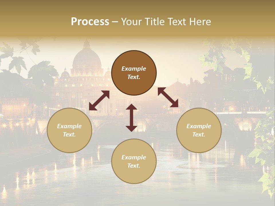 Dawn Evening Bridge PowerPoint Template