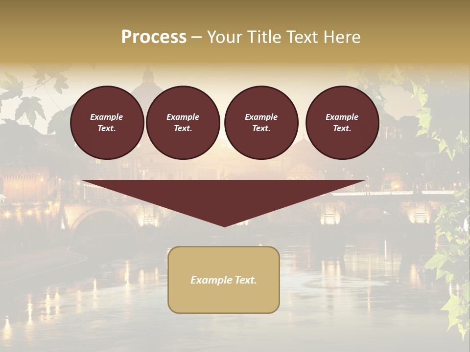Dawn Evening Bridge PowerPoint Template