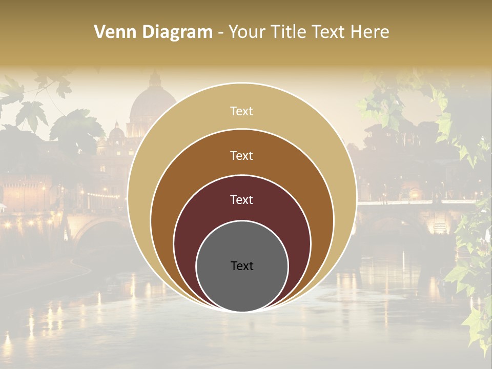 Dawn Evening Bridge PowerPoint Template