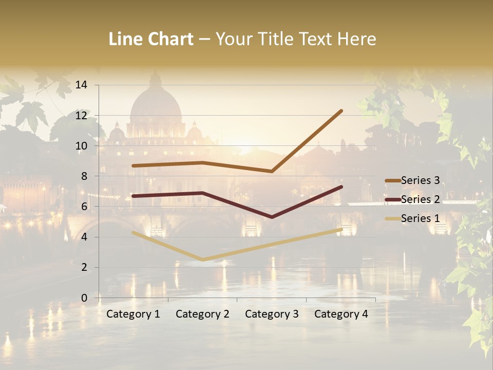 Dawn Evening Bridge PowerPoint Template