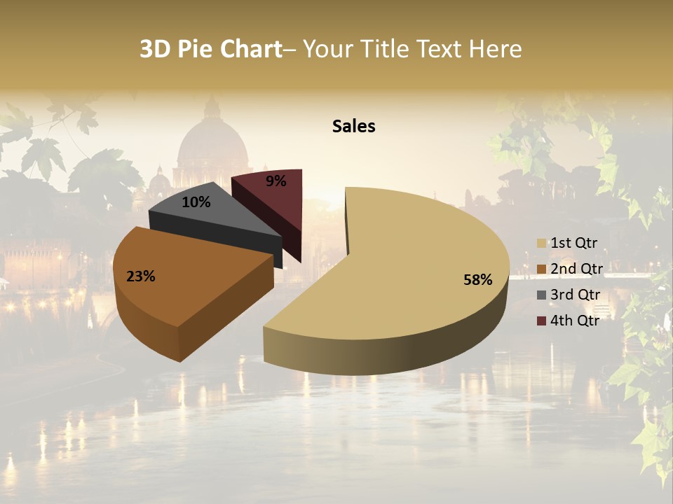 Dawn Evening Bridge PowerPoint Template