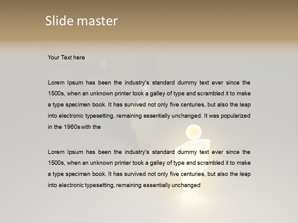 Crowd Cartoon Isolated PowerPoint Template