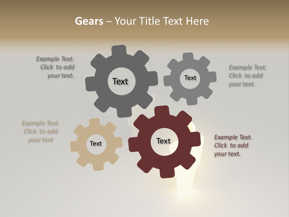 Crowd Cartoon Isolated PowerPoint Template