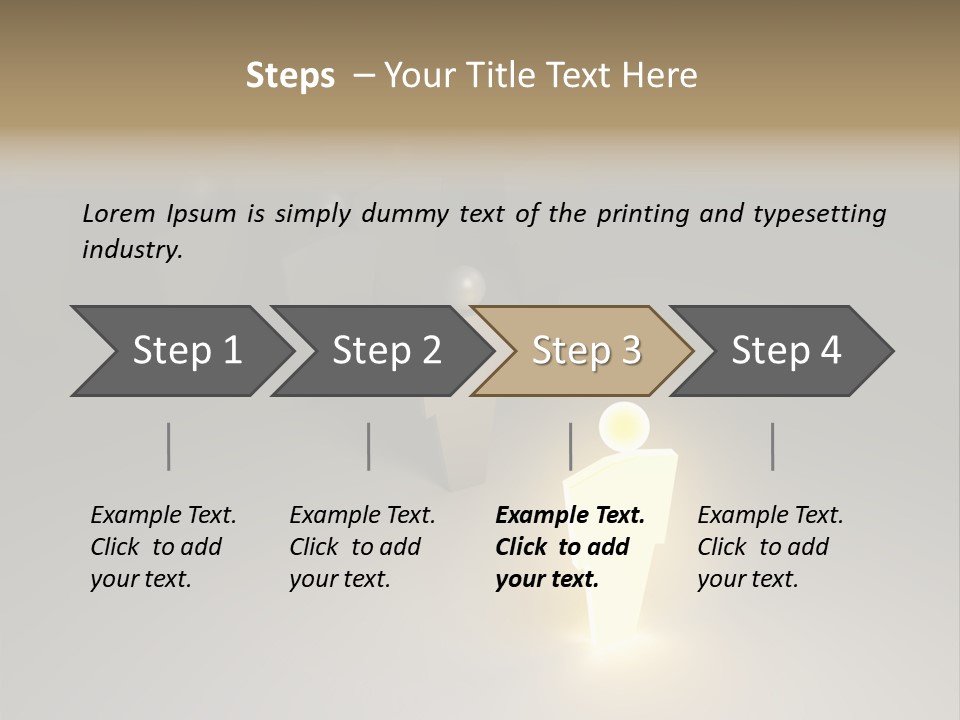 Crowd Cartoon Isolated PowerPoint Template