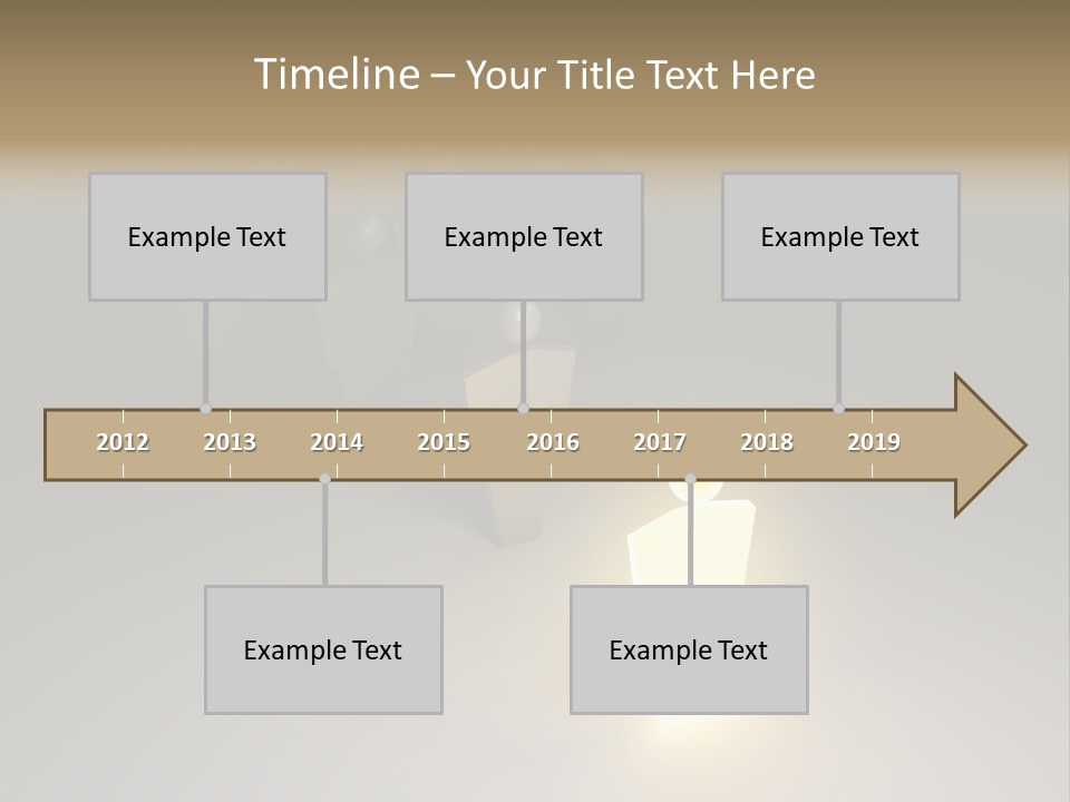 Crowd Cartoon Isolated PowerPoint Template