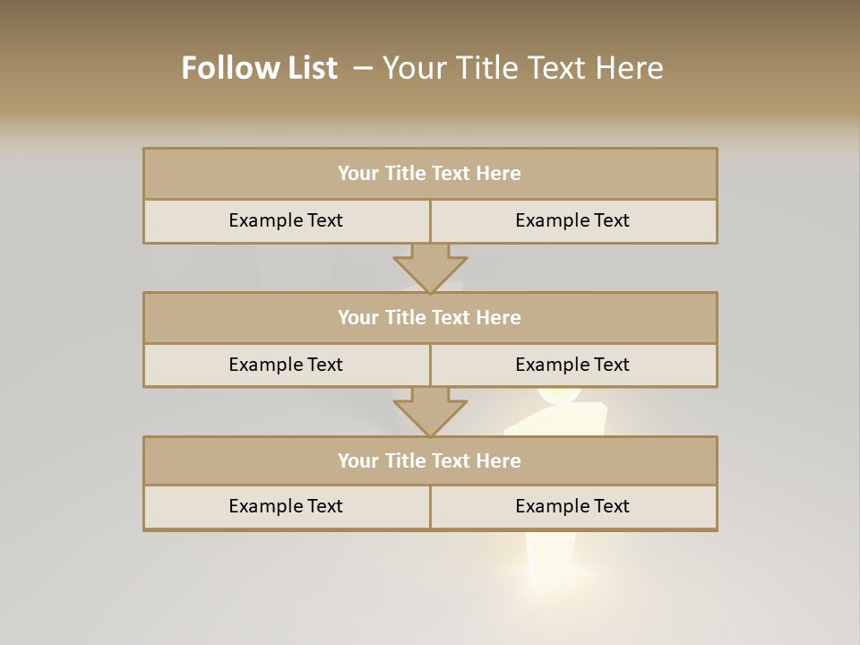 Crowd Cartoon Isolated PowerPoint Template