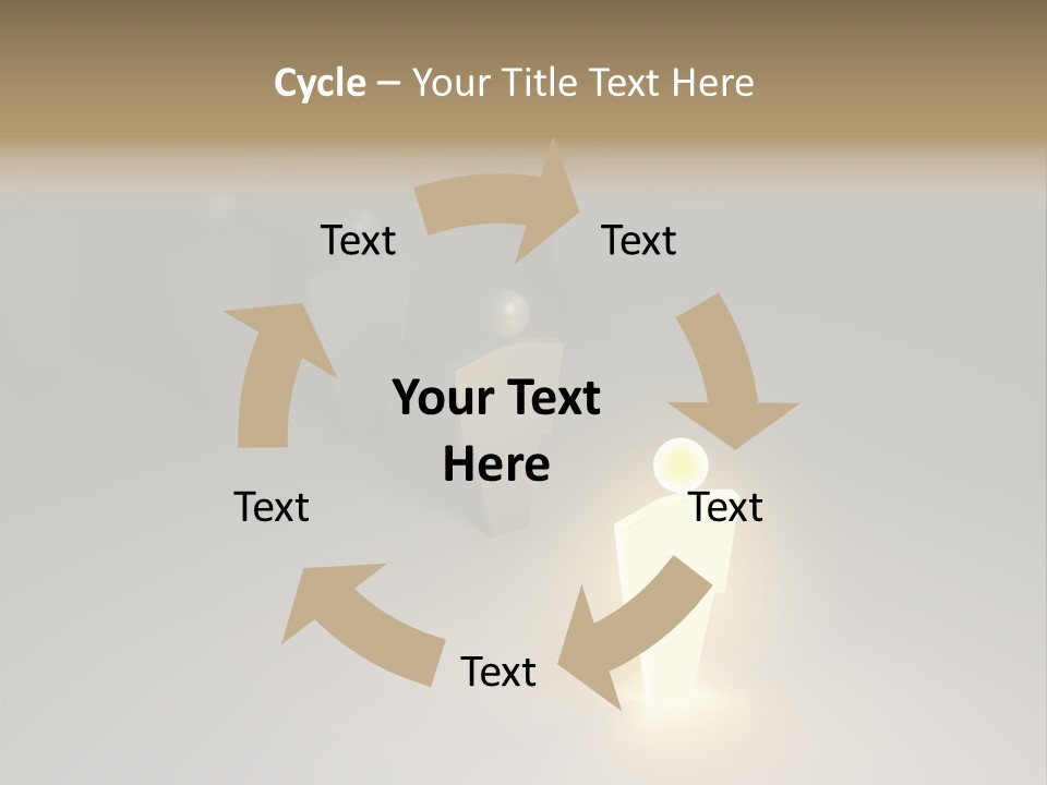 Crowd Cartoon Isolated PowerPoint Template
