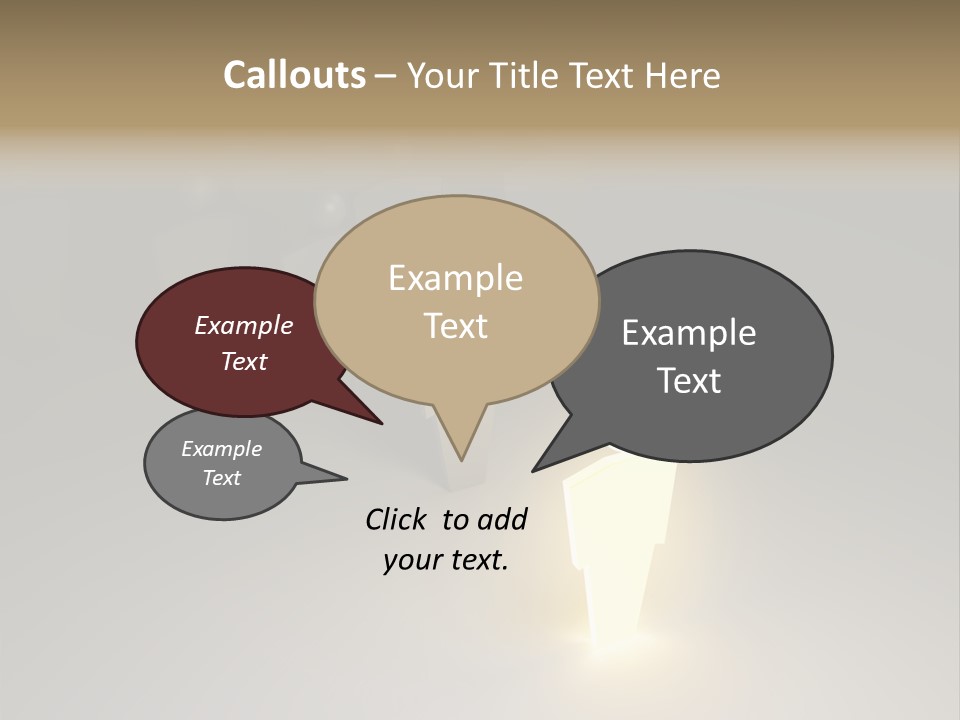 Crowd Cartoon Isolated PowerPoint Template