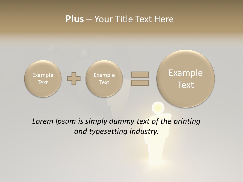 Crowd Cartoon Isolated PowerPoint Template