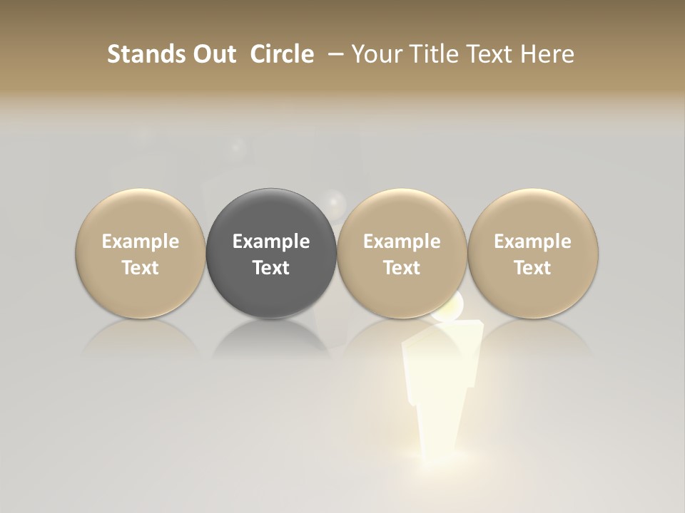 Crowd Cartoon Isolated PowerPoint Template