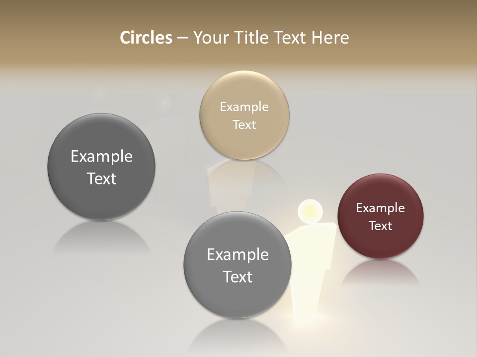 Crowd Cartoon Isolated PowerPoint Template