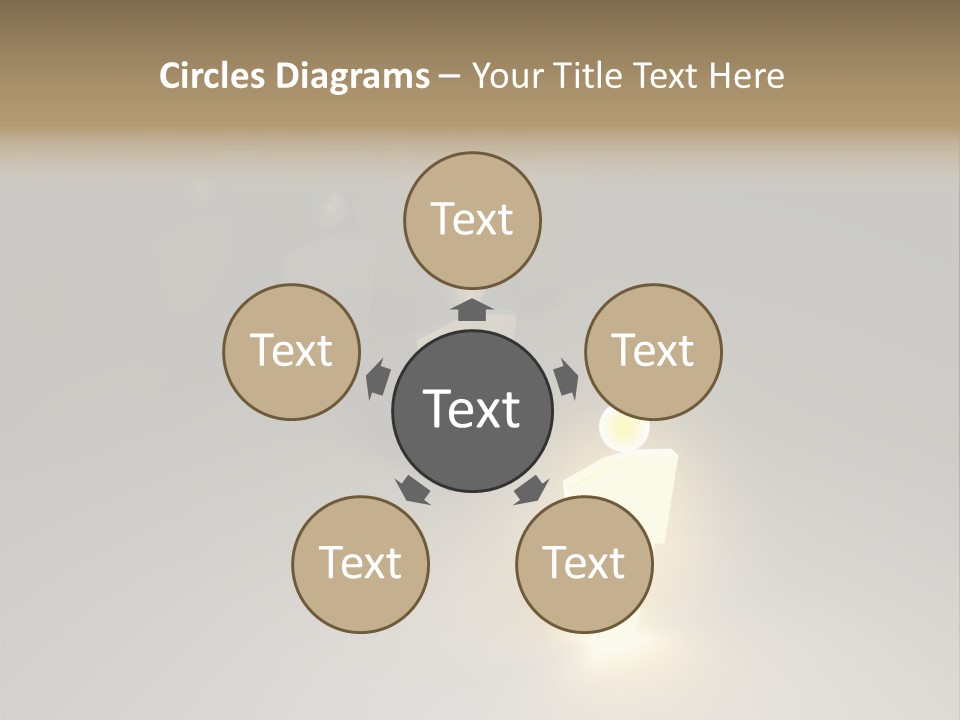 Crowd Cartoon Isolated PowerPoint Template