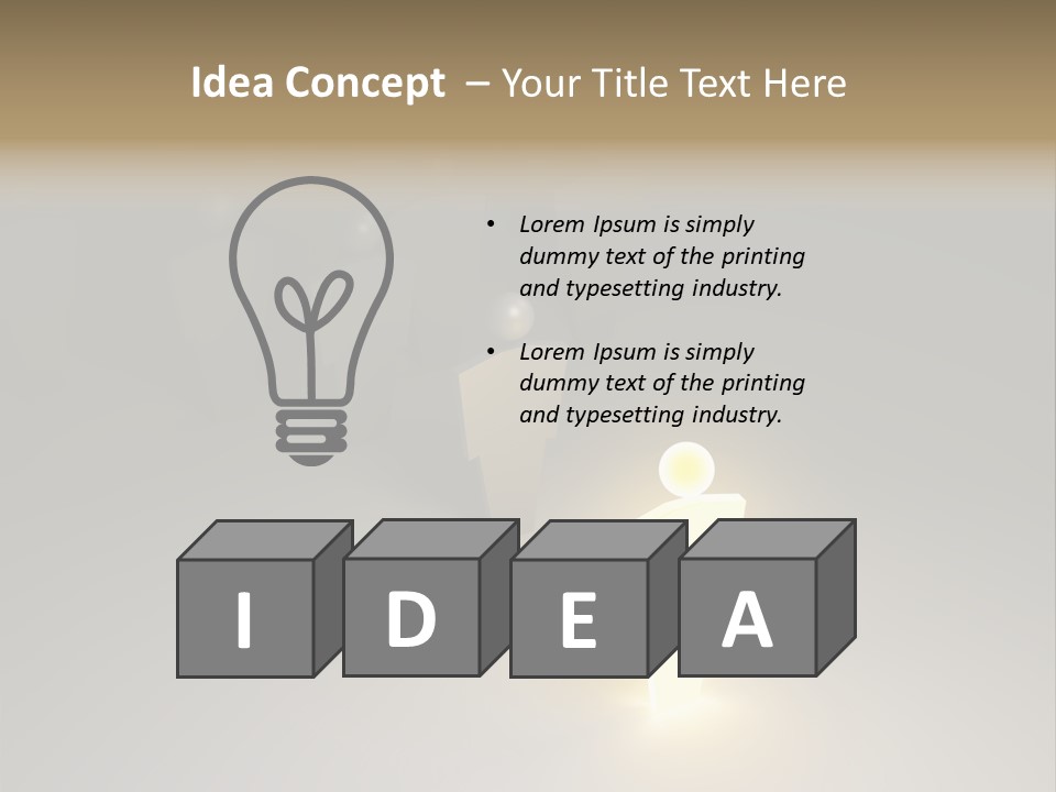 Crowd Cartoon Isolated PowerPoint Template