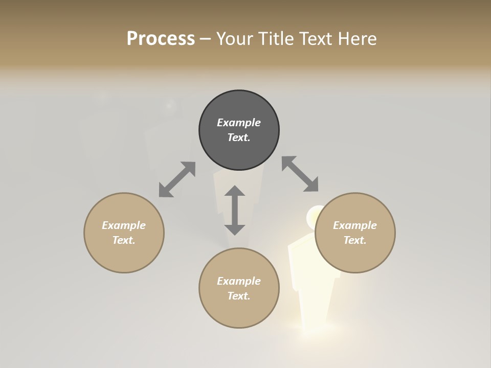 Crowd Cartoon Isolated PowerPoint Template
