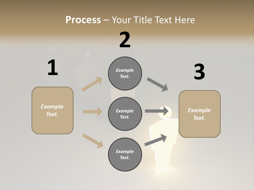 Crowd Cartoon Isolated PowerPoint Template
