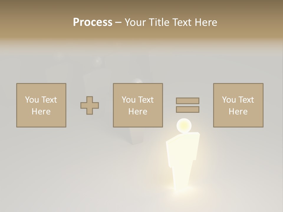 Crowd Cartoon Isolated PowerPoint Template