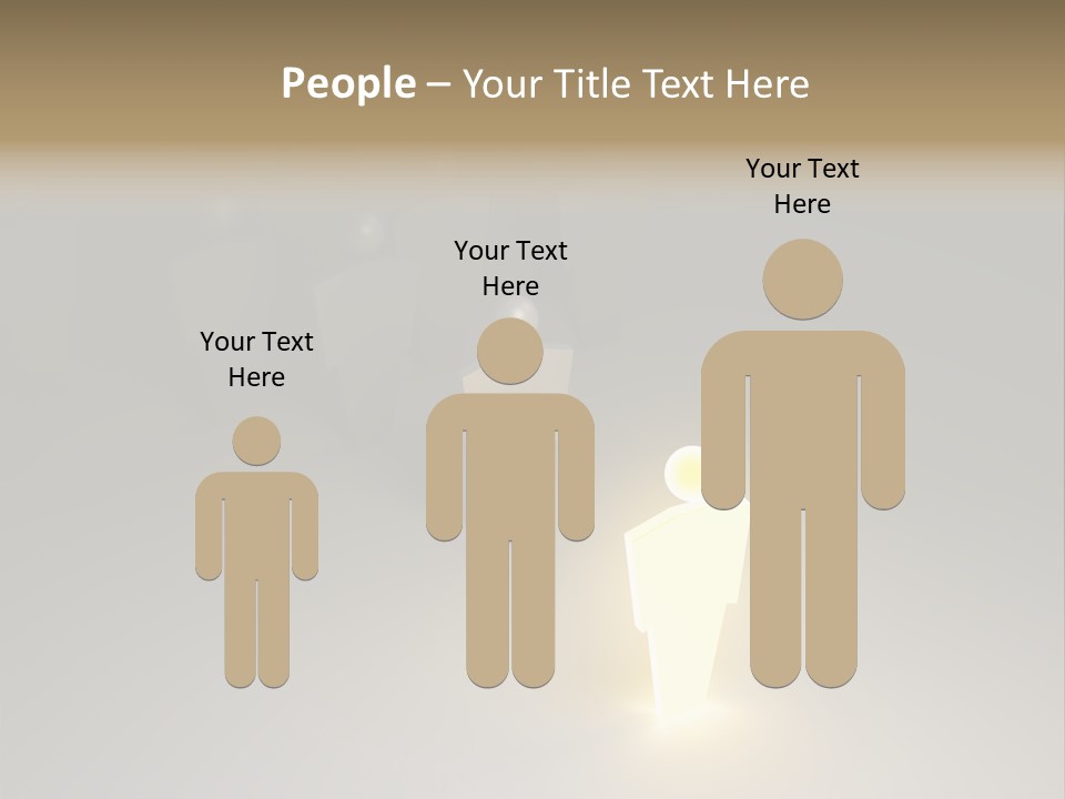 Crowd Cartoon Isolated PowerPoint Template