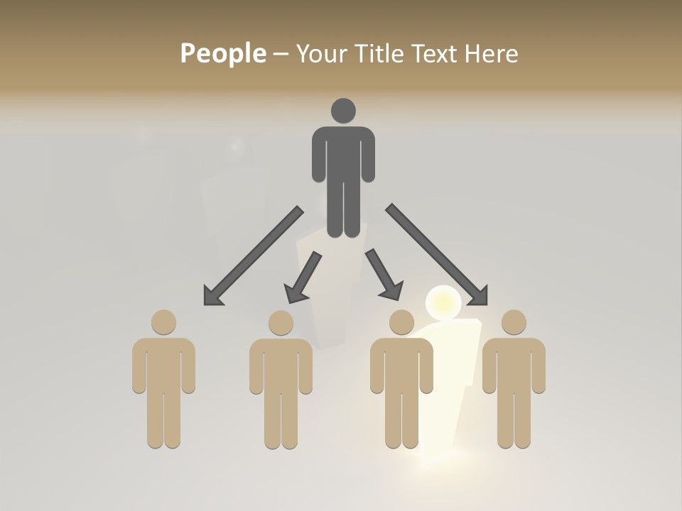 Crowd Cartoon Isolated PowerPoint Template