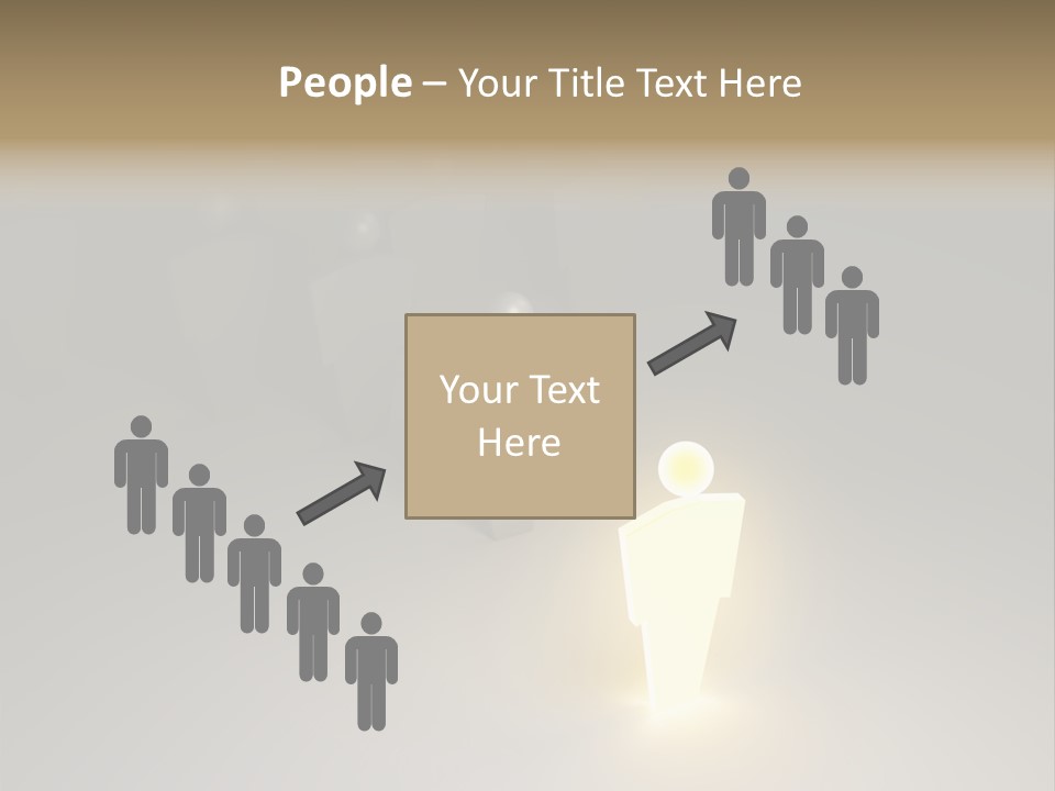 Crowd Cartoon Isolated PowerPoint Template