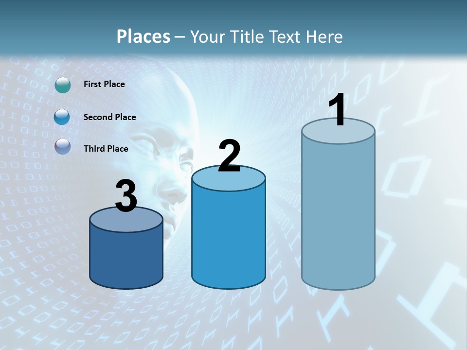 Human Robotic Number PowerPoint Template