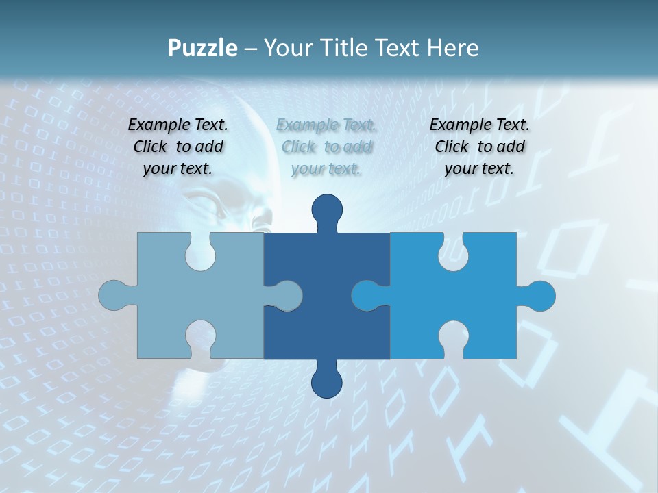 Human Robotic Number PowerPoint Template