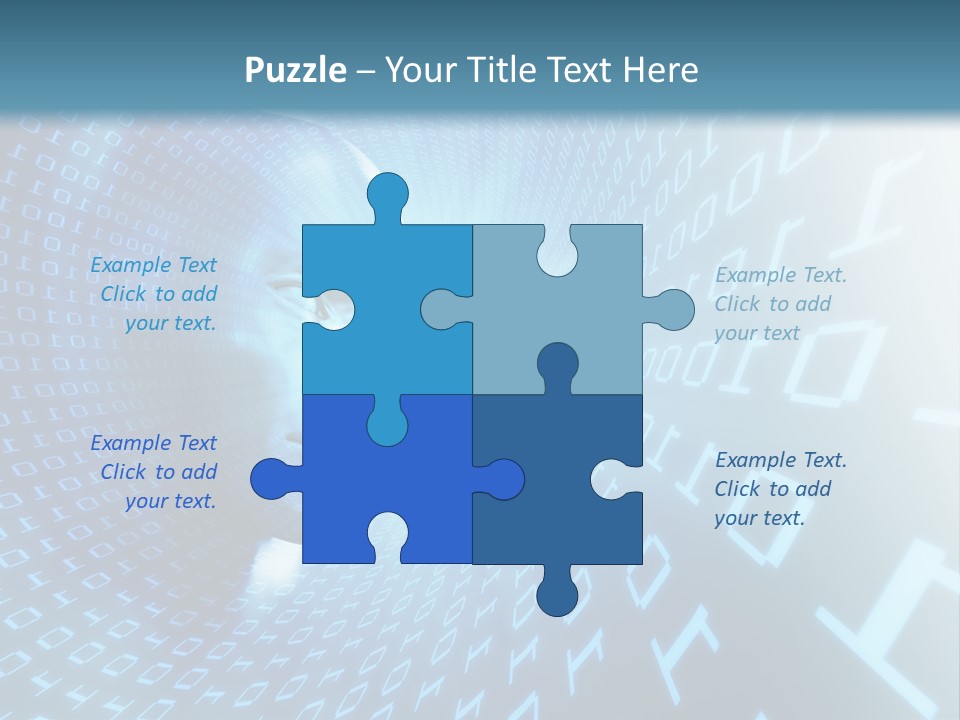 Human Robotic Number PowerPoint Template