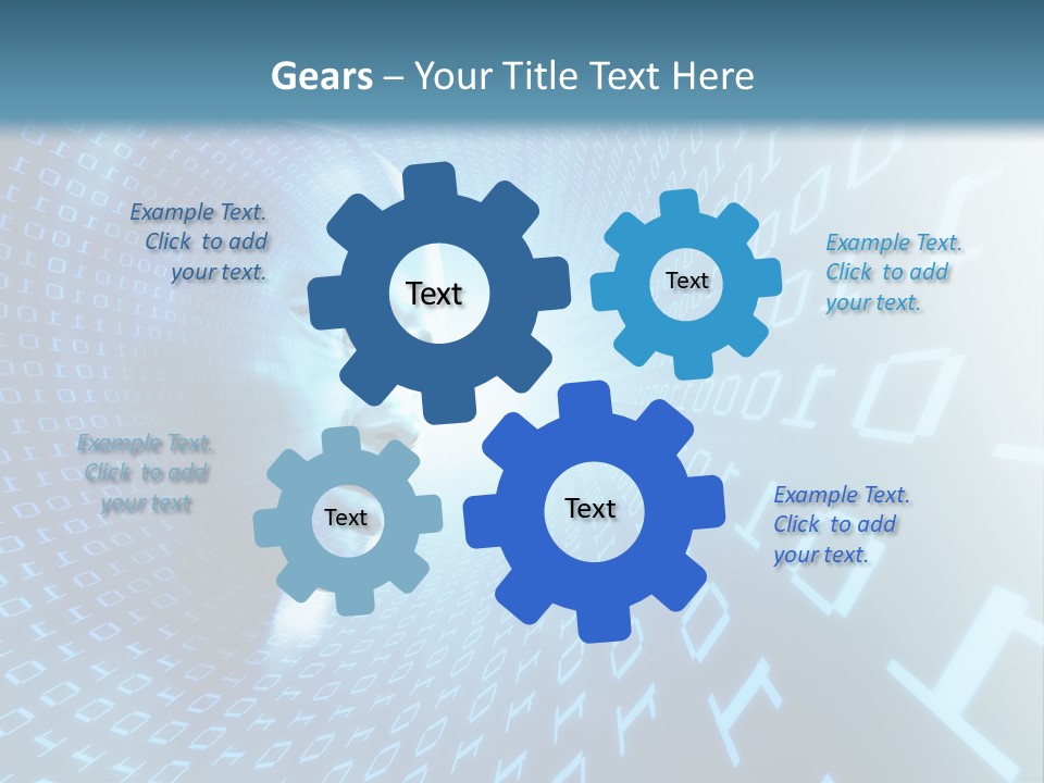 Human Robotic Number PowerPoint Template
