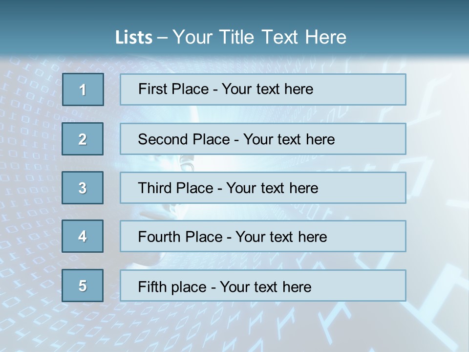 Human Robotic Number PowerPoint Template