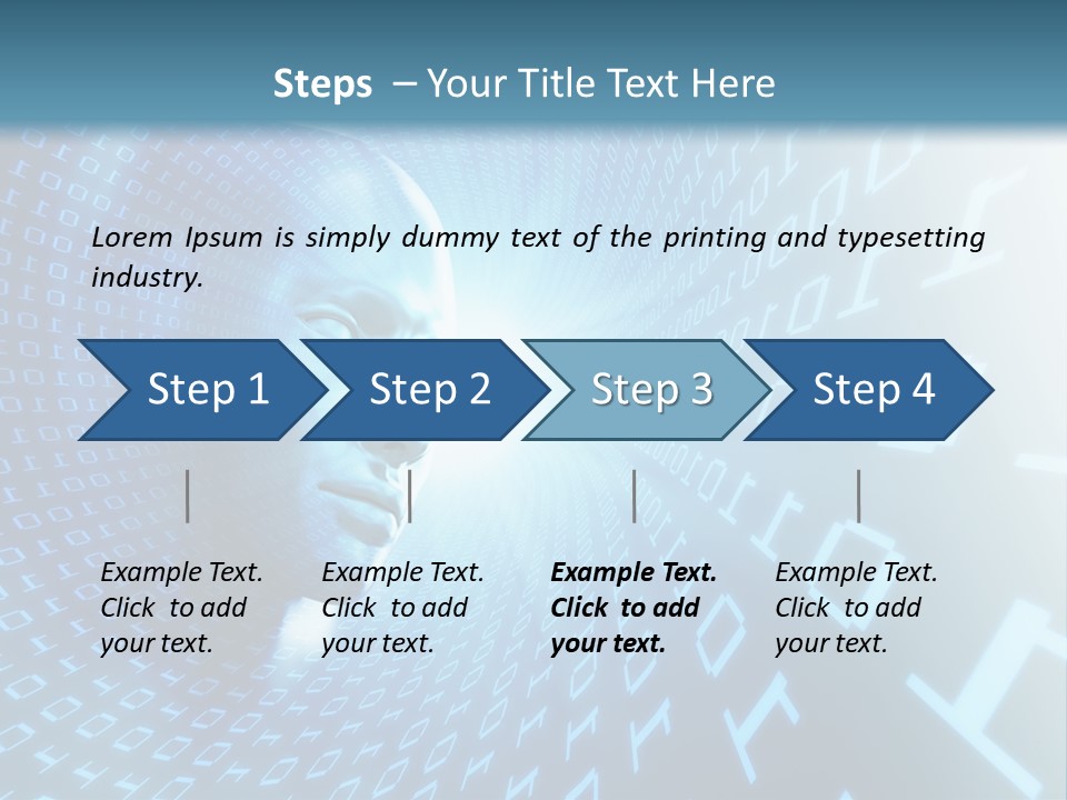 Human Robotic Number PowerPoint Template