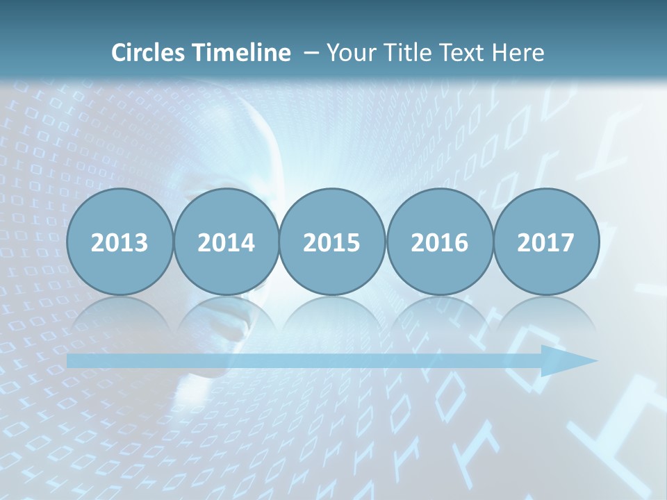 Human Robotic Number PowerPoint Template