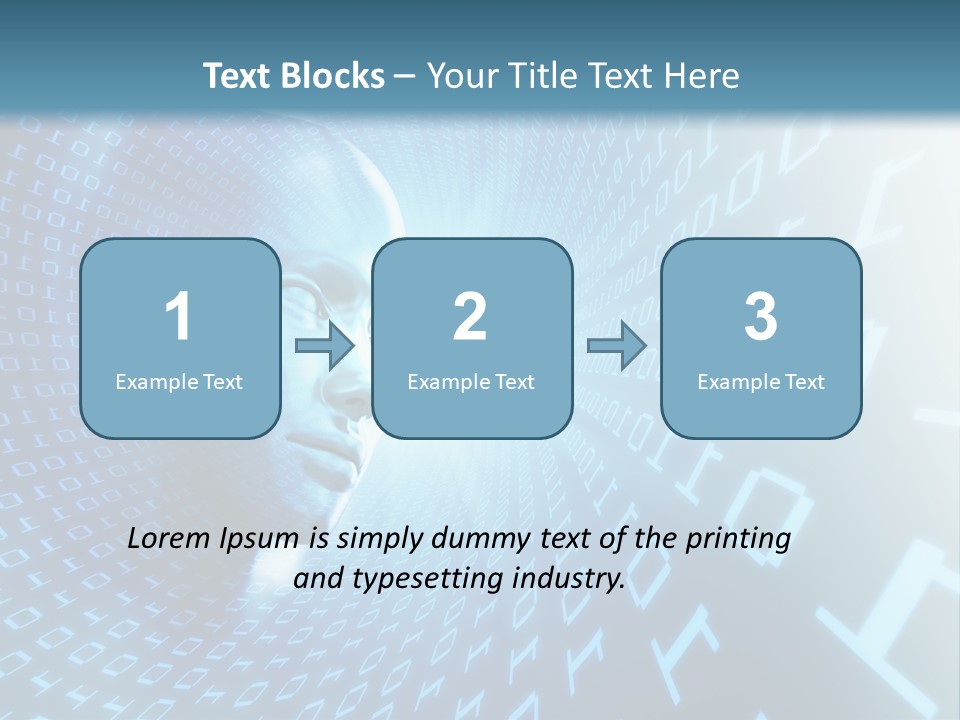 Human Robotic Number PowerPoint Template