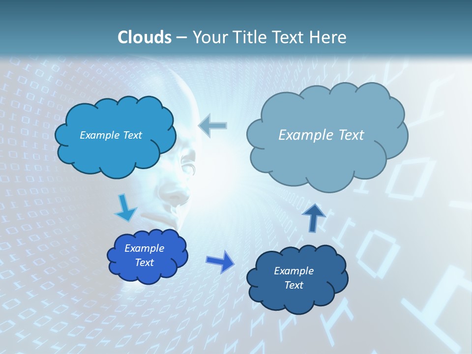 Human Robotic Number PowerPoint Template