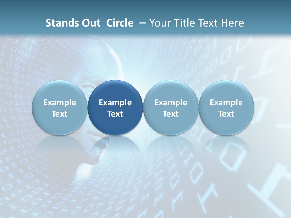 Human Robotic Number PowerPoint Template