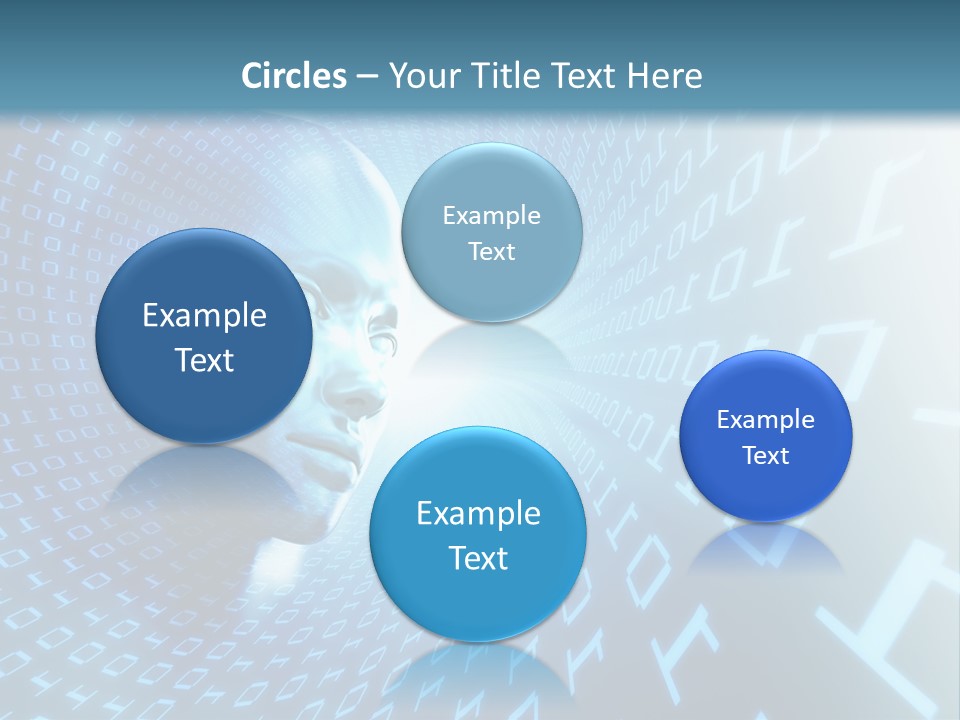 Human Robotic Number PowerPoint Template