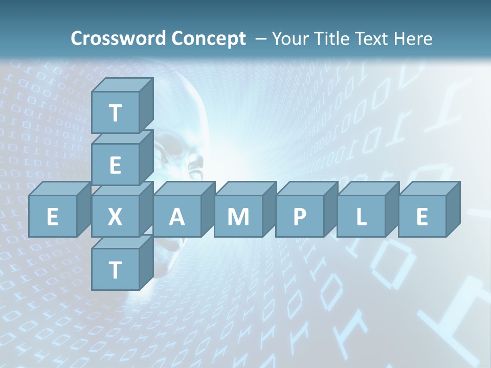 Human Robotic Number PowerPoint Template