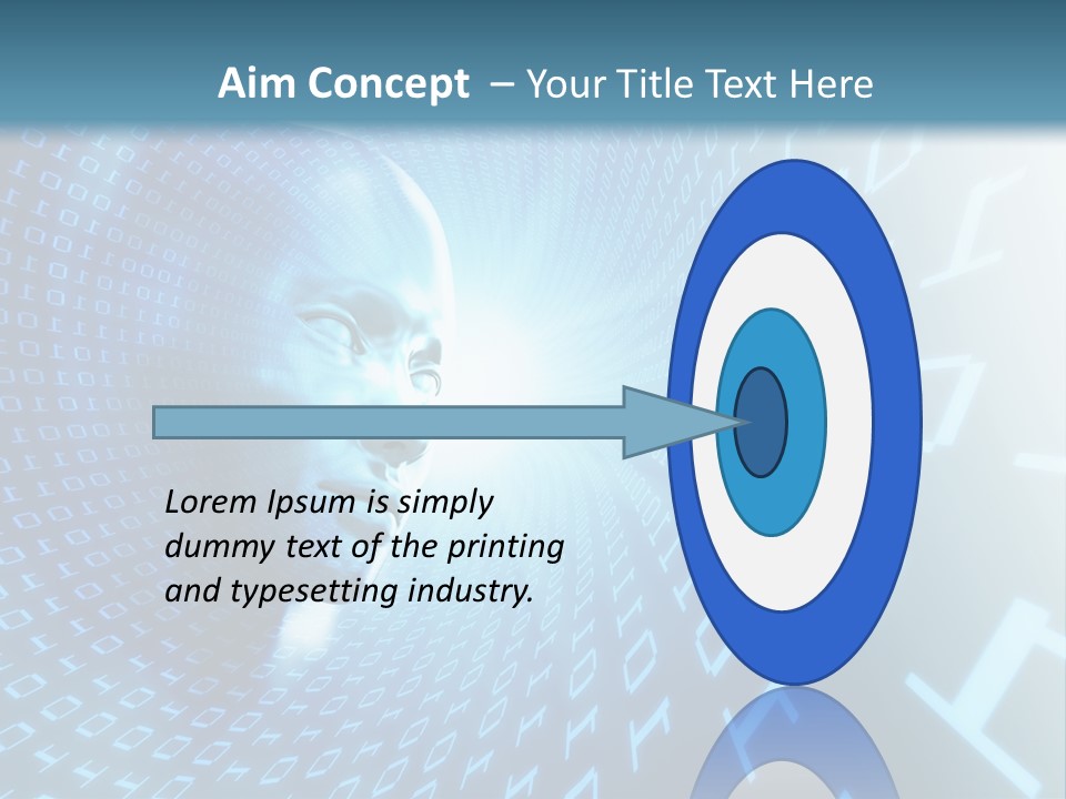 Human Robotic Number PowerPoint Template