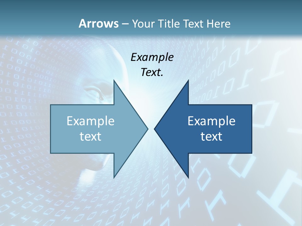 Human Robotic Number PowerPoint Template