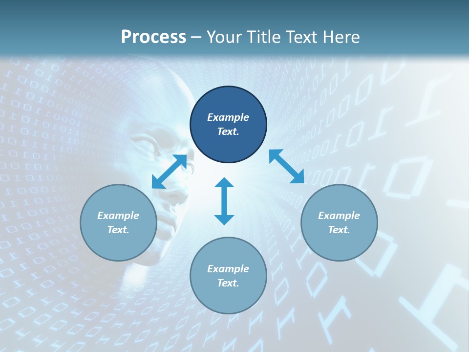 Human Robotic Number PowerPoint Template