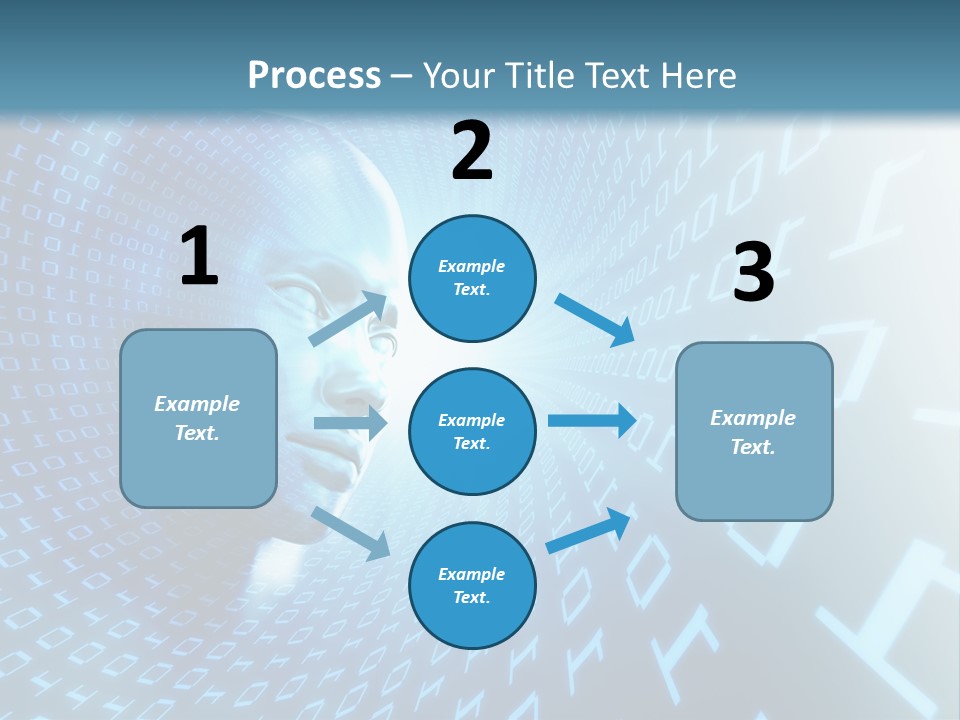 Human Robotic Number PowerPoint Template